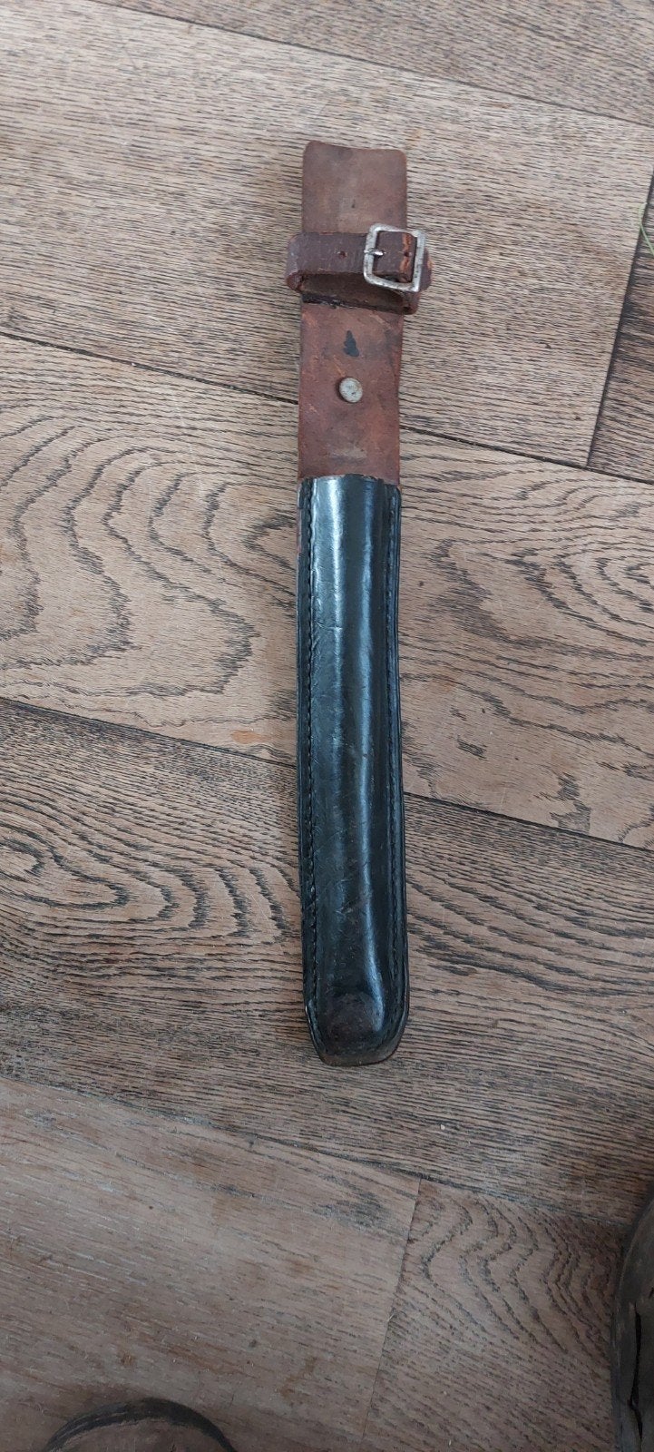 Vintage lederen schede voor mes of dolk, Ophalen of Verzenden