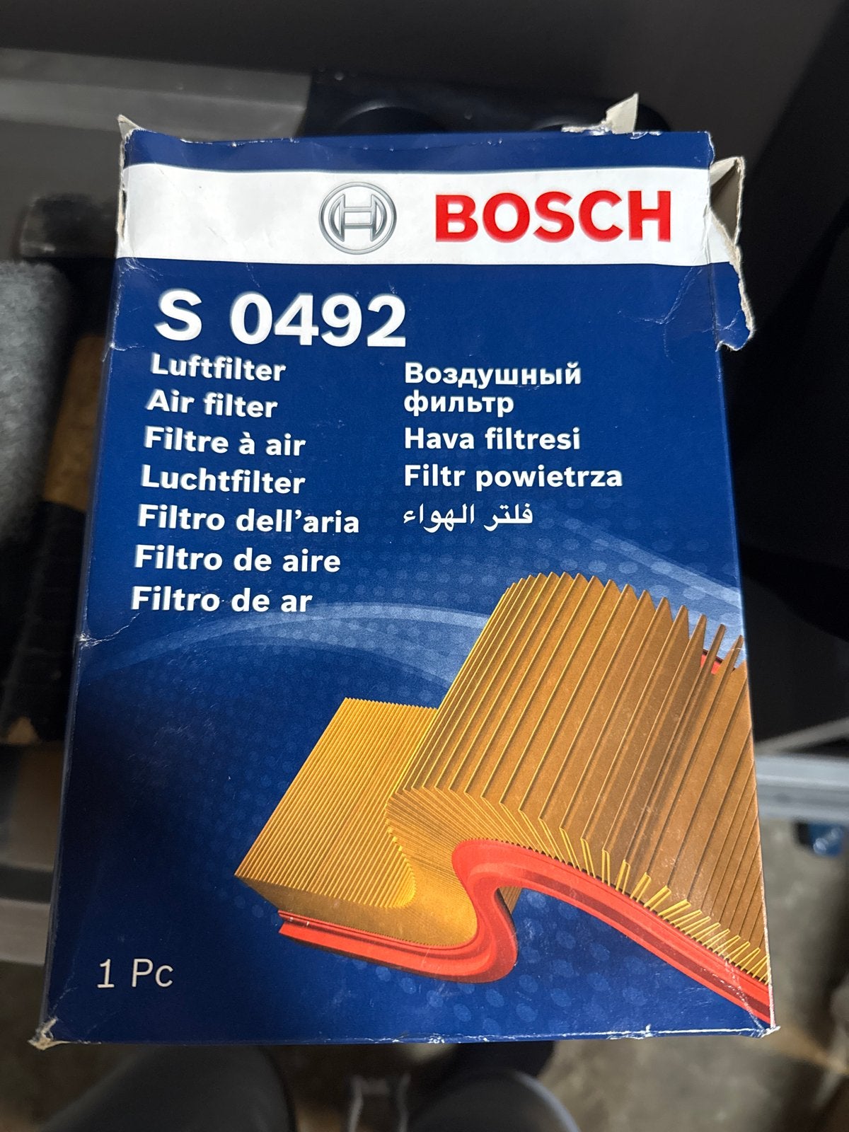 BOSCH S0492 Luchtfilter voor diverse Volvo & Ford modellen