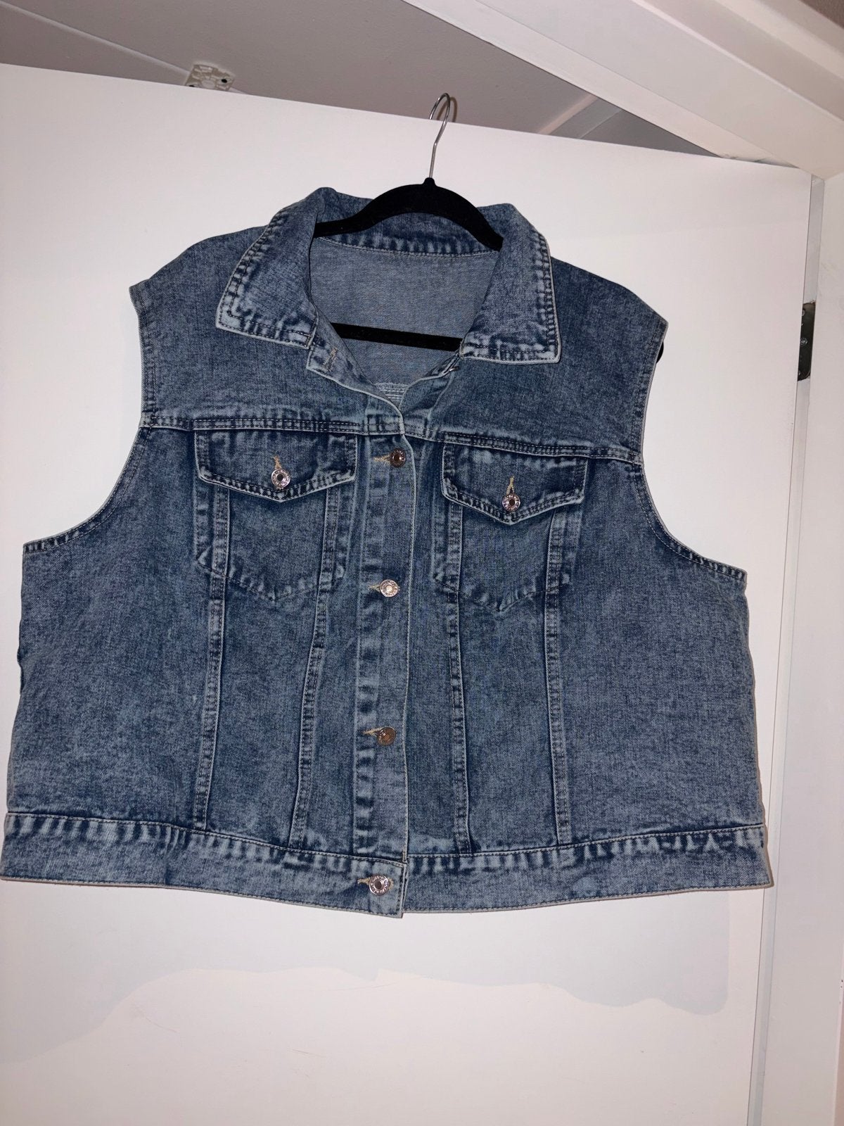 Spijker gilet maat 46, Kleding | Dames, Ophalen of Verzenden, Gedragen, Maat 46/48 (XL) of groter, Blauw
