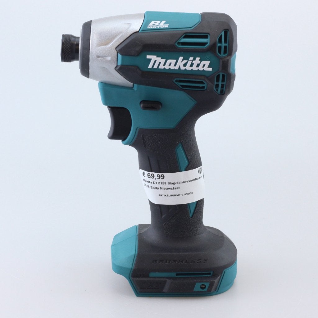 Makita DTD158 Slag/schroevendraaier 2026 Body Nieuwstaat, Makita, Zo goed als nieuw, Support@makita.com, Makita Corporation, 3-11-8, Sumiyoshi-cho, 
Anjo, Aichi 446-8502
Japan