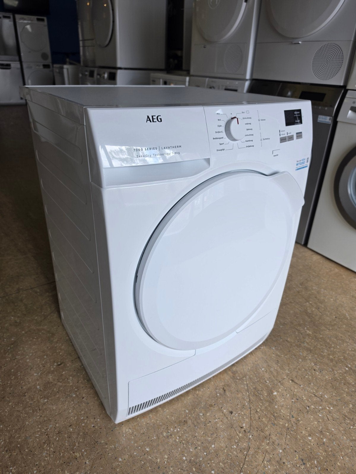 AEG 7000 Series warmtepompdroger | 8 kilo | Gratis thuis 🚚✅, Jirnsum, Overige typen, 8 tot 10 kg, Zo goed als nieuw