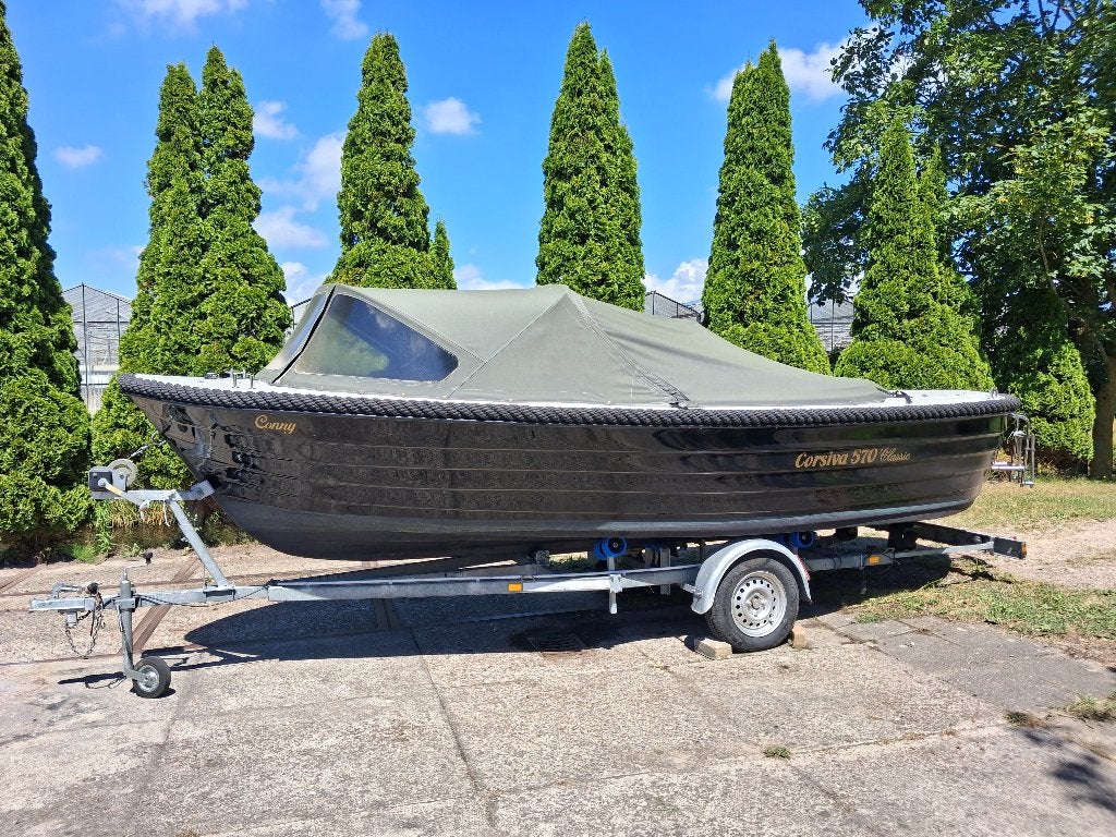 Last Minute Summerdeal! Sloep Corsiva 570 Classic Trailer, Watersport en Boten, Ophalen, Zo goed als nieuw, 20 pk, Corsiva