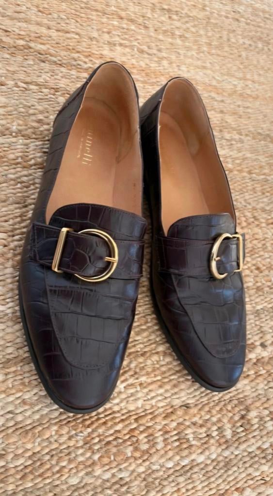 Minelli loafers bordeauxrood maat 40, Kleding | Dames, Schoenen, Ophalen of Verzenden, Zo goed als nieuw, Rood, Instappers
