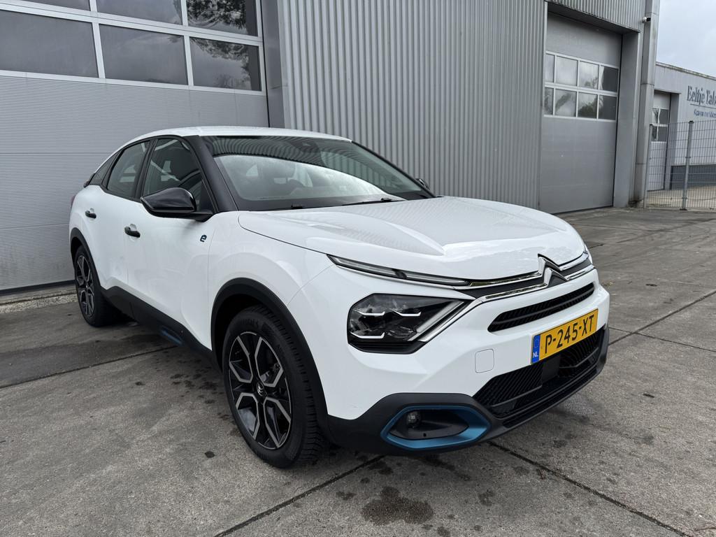 Citroën Ë-C4 You 50 kWh DAB.CAMERA . SUPERMOOI. SOH 89,6%., Auto's, Citroën, 136 pk, Gebruikt, Met garantie (alle), Wit