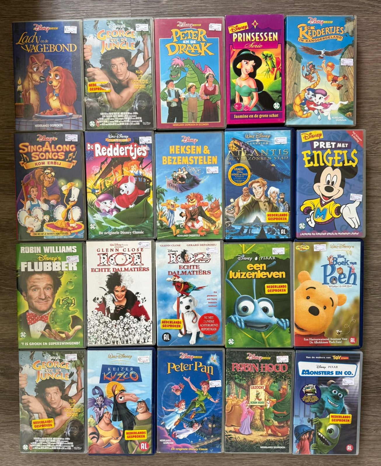 Disney VHS videobanden, Gebruikt, Tekenfilm, Alle leeftijden, VHS
