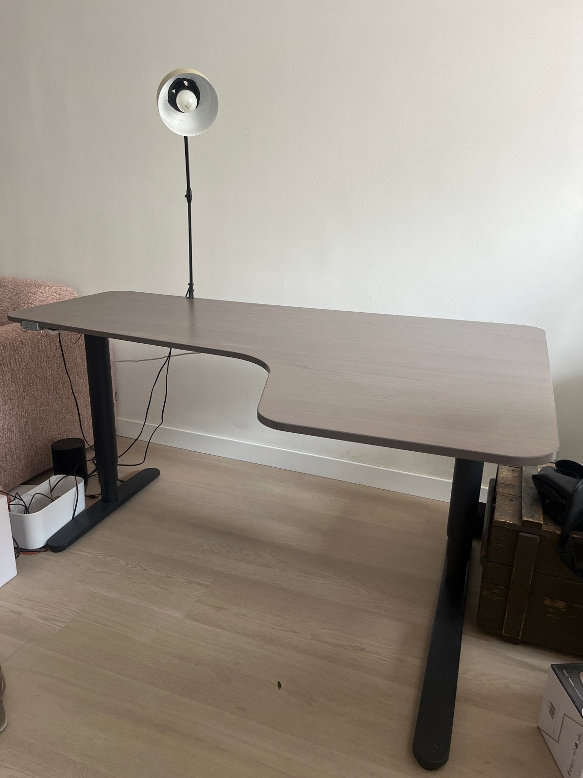 Verstelbaar bureau - Zit-sta bureau, Huis en Inrichting, Bureaus, Ophalen, Zit-sta bureau, Elektrisch, Gebruikt