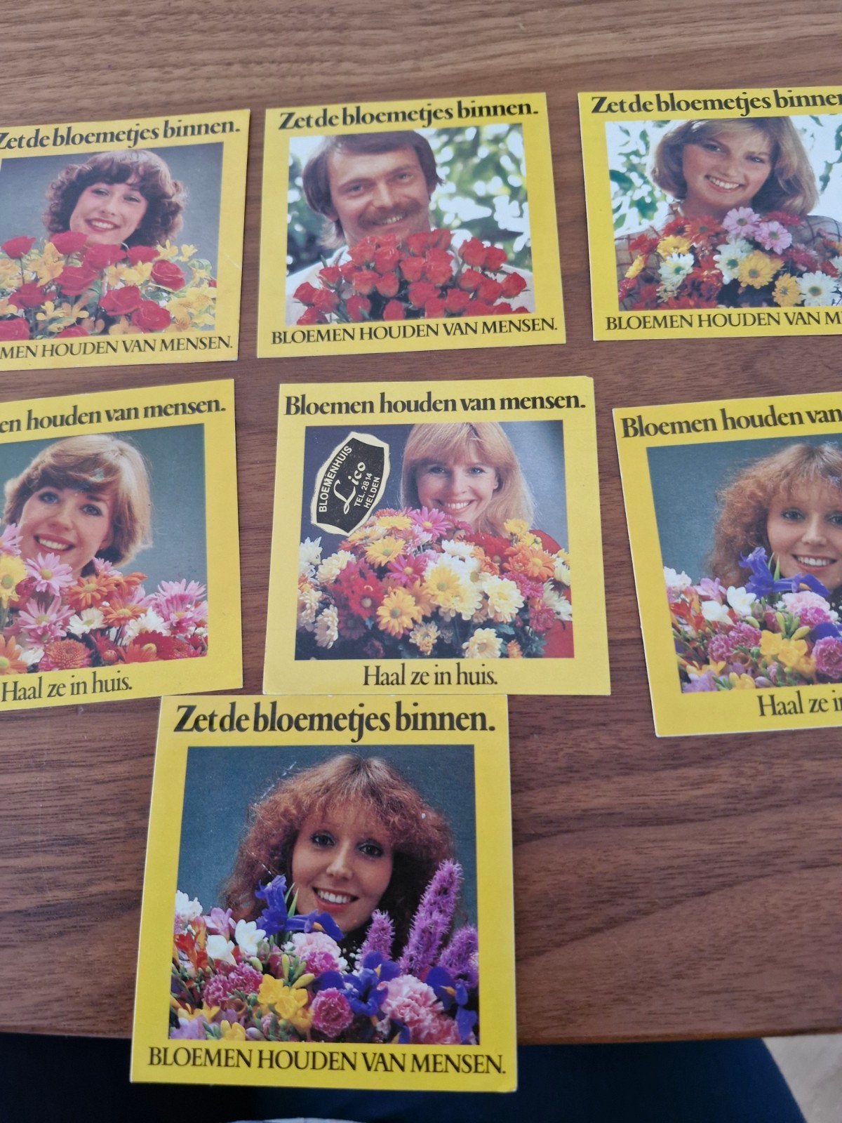 9770  Bloemenhuis Lico stickers - 'Zet de bloemetjes binne, Ophalen of Verzenden, Gebruikt, Overige typen