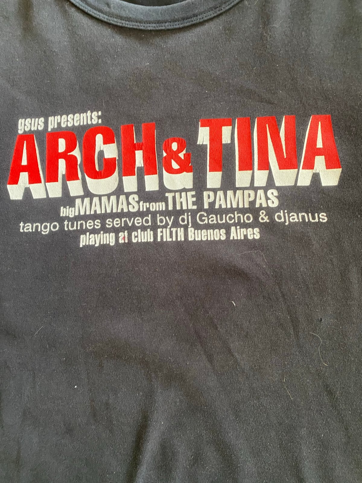 GSUS Arch & Tina T-shirt - met opdruk, vintage 2001 tot 2005, Ophalen of Verzenden, Zo goed als nieuw