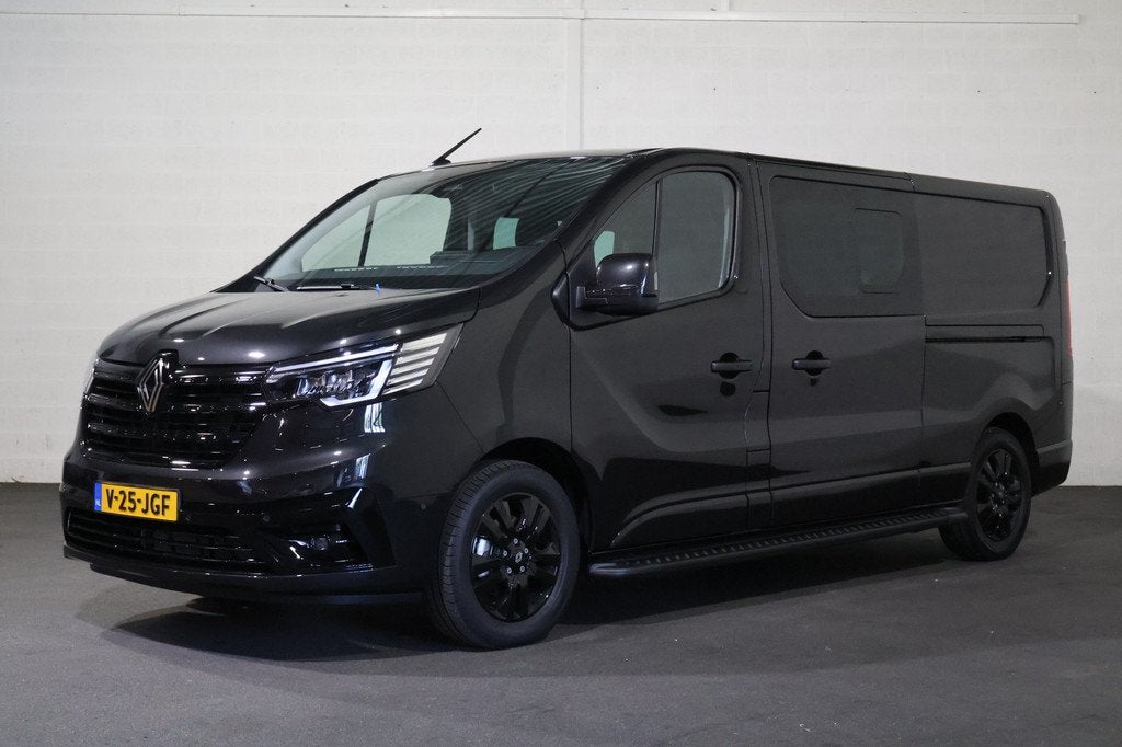 Renault Trafic 2.0 dCi 170pk L2 H1 DC BPM Vrij Black Line, Auto's, Bestelauto's, Stof, Gebruikt, Euro 6, 4 cilinders