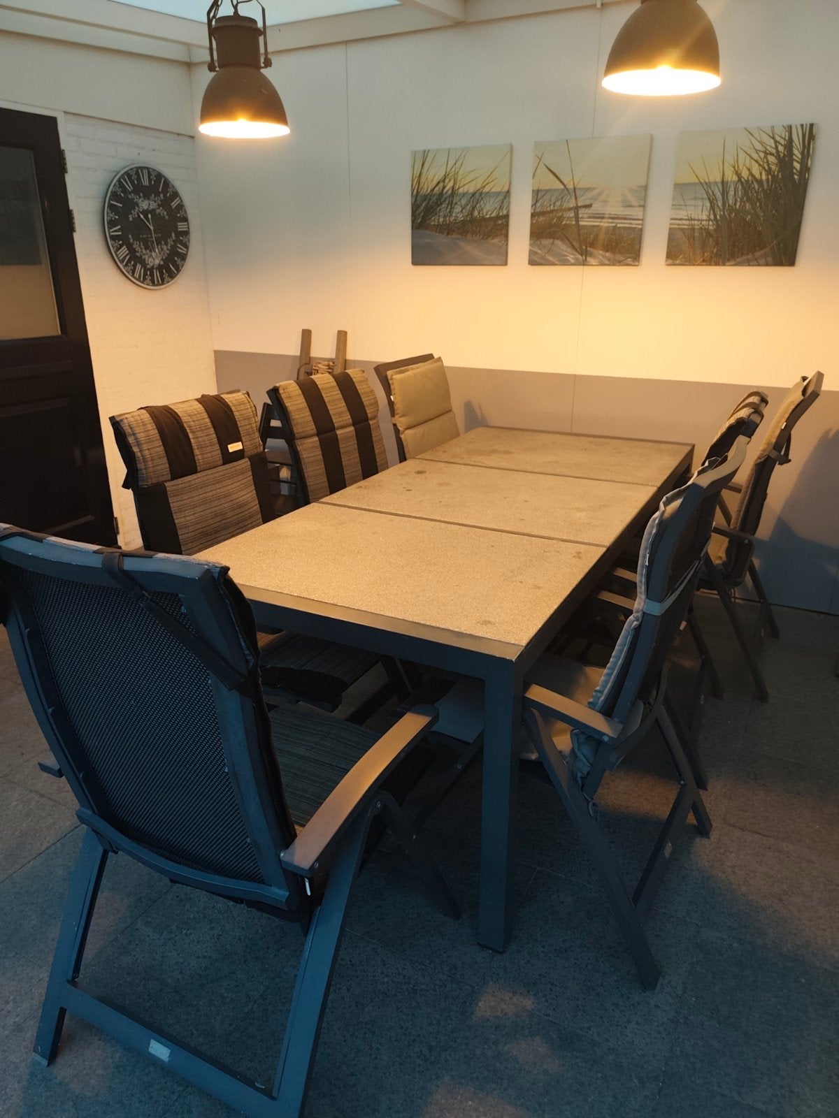 8 verstelbare Bois Le Duc tuinstoelen met kussens, Tuin en Terras, Ophalen, Zo goed als nieuw, Overige materialen, Verstelbaar