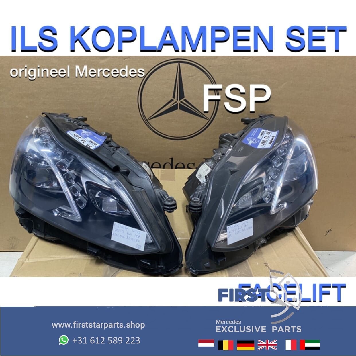 W212 Facelift E63 AMG FULL LED ILS KOPLAMPEN SET Mercedes E, -, Ophalen of Verzenden, -, Gereviseerd