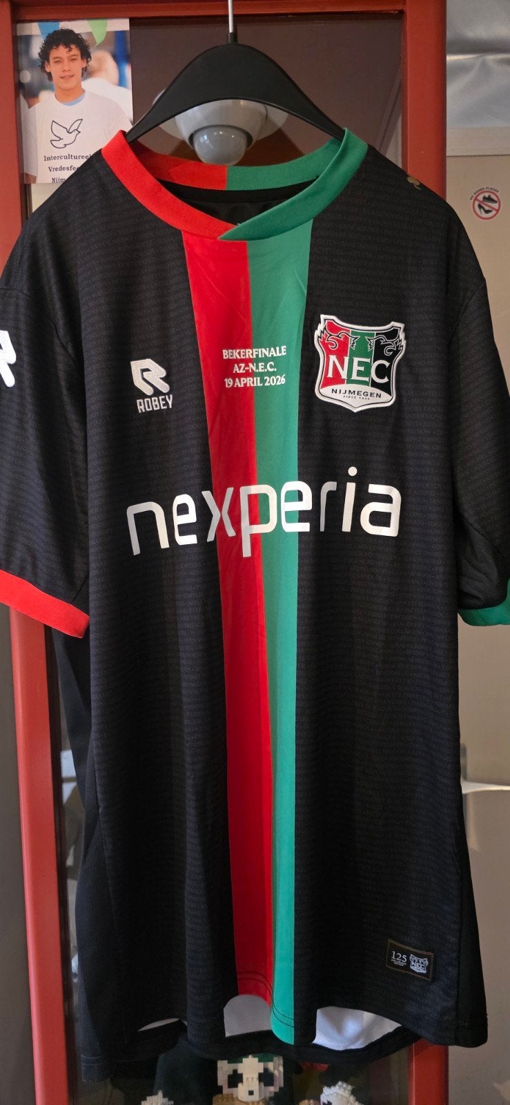 N.E.C. Jubileumshirt 2025-2026 Bekerfinale AZ-N.E.C. (XL), Maat 56/58 (XL), Ophalen of Verzenden, Voetbal, Gedragen