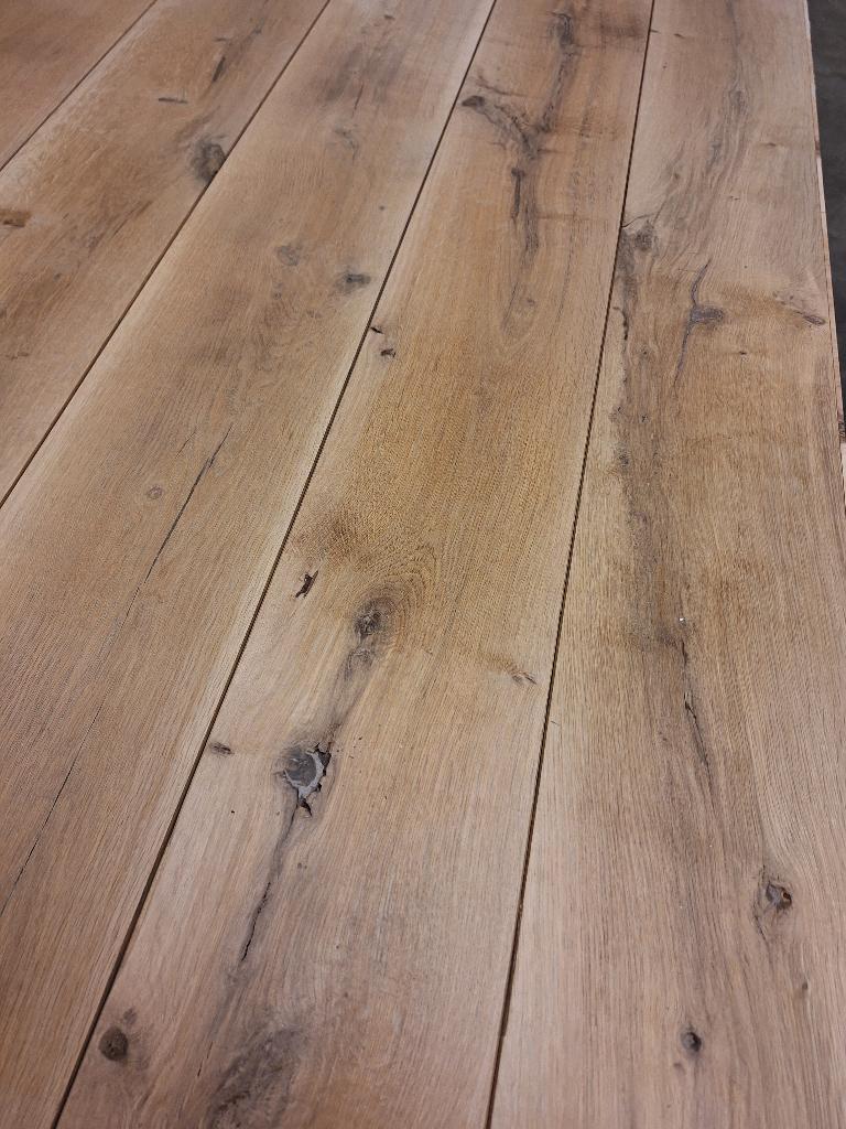 eiken vloer 46 m2 multiplank  18,5 cm breed en 19,5 mm dik, Doe-het-zelf en Verbouw, Vloerdelen en Plavuizen, Ophalen, Gebruikt