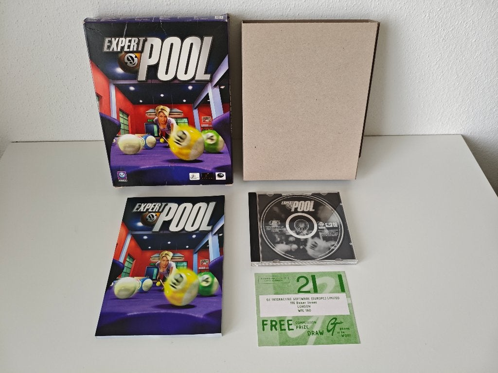 Expert Pool Big Box PC Game Spel, 1 speler, Verzenden, Gebruikt, Vanaf 12 jaar