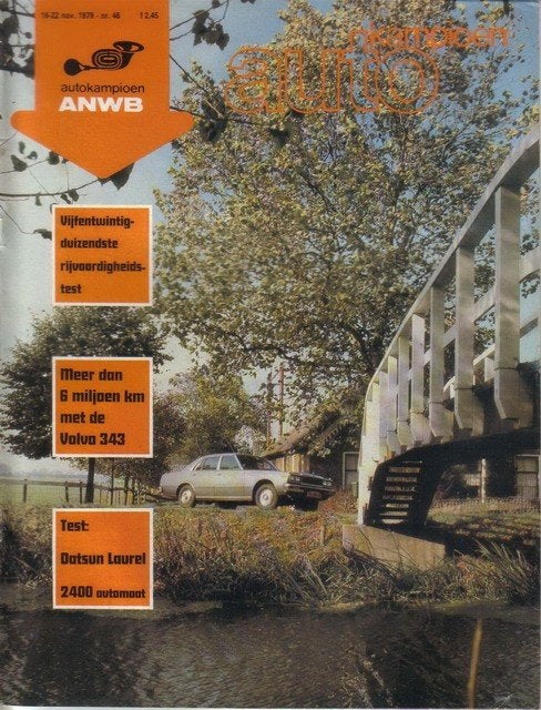 Autokampioen 46 1979 : Datsun Laurel 2400 aut - Volvo 343, Ophalen of Verzenden, Gelezen, Algemeen