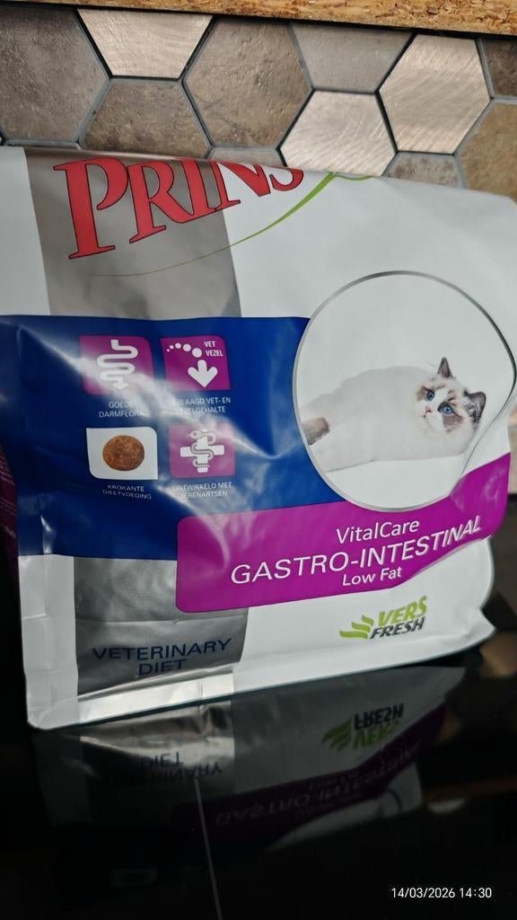 Prins vitalcare gastro intestinal low fat, Dieren en Toebehoren, Ophalen of Verzenden