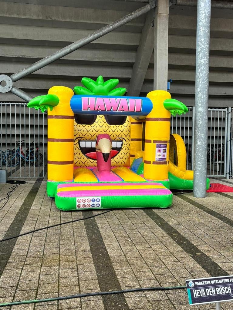Springkussen 'Hawaii' te huur, huren., Ophalen of Verzenden, Overige