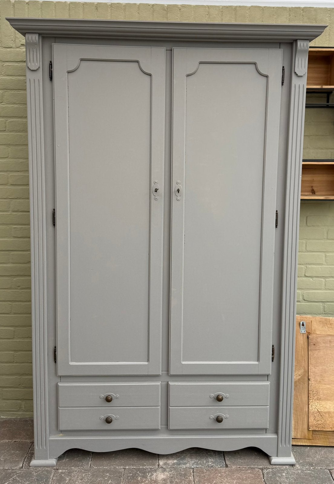 Kast, Ophalen, Gebruikt, 100 tot 150 cm, Eikenhout