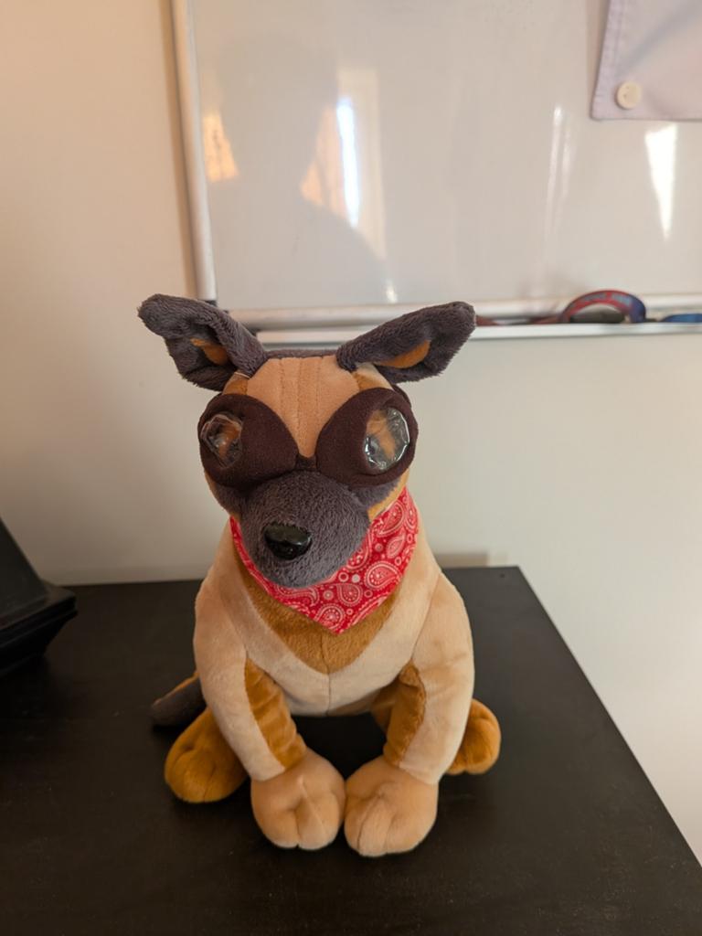 Fallout Dogmeat Knuffel met Bril en Bandana, Overige merken, Overige karakters, Zo goed als nieuw, Middelgroot (20 tot 80 cm)