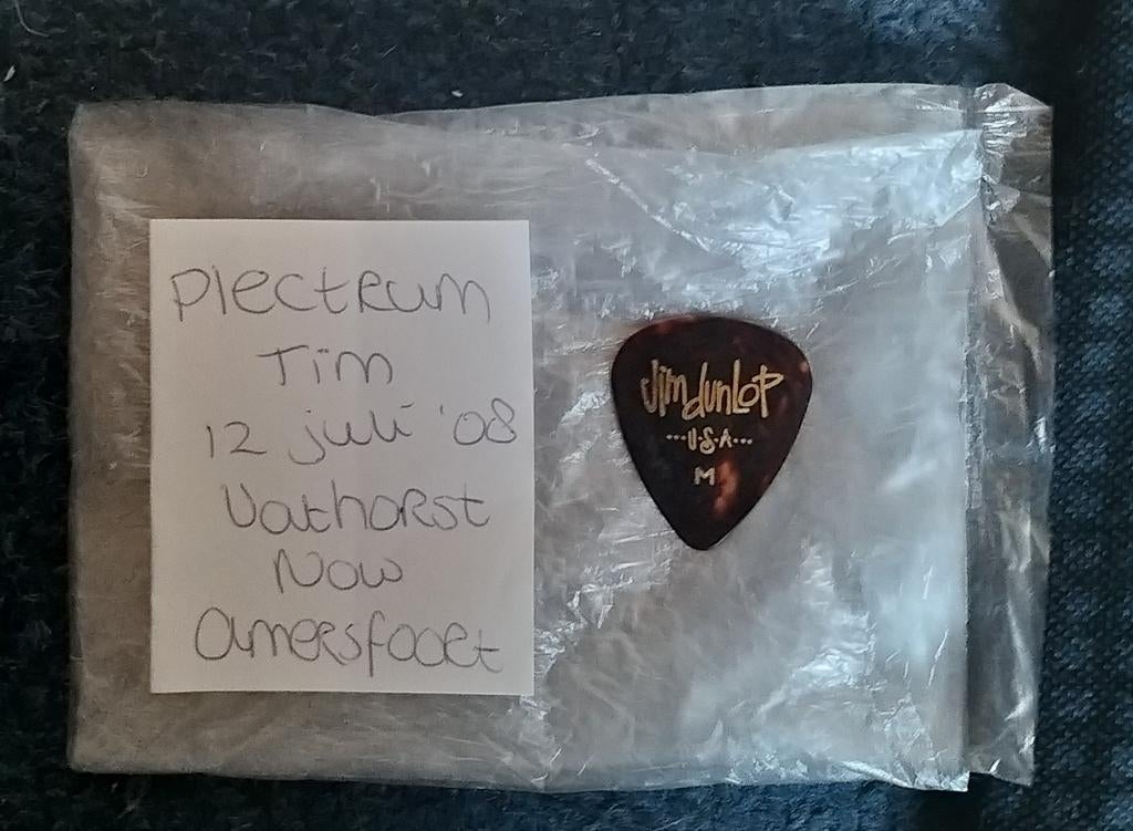 Te koop: Plectrum gebruikt door Tim Akkerman (oud Di-rect), Ophalen, Gebruikt, Gebruiksvoorwerp