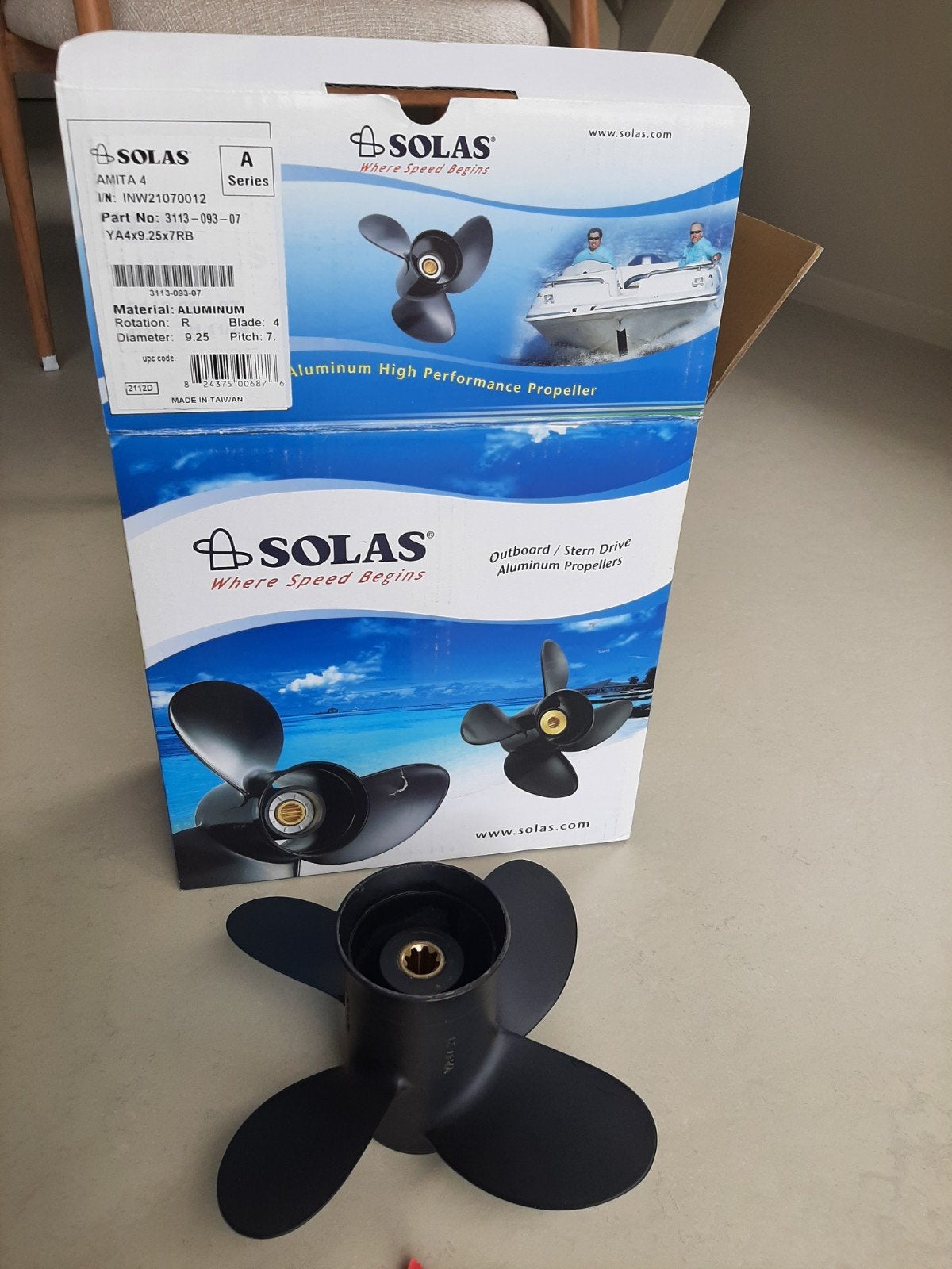 Schroef  Propeller yamaha f20.  Ook Honda buitenboordmotor ., Watersport en Boten, Bootonderdelen, Ophalen of Verzenden