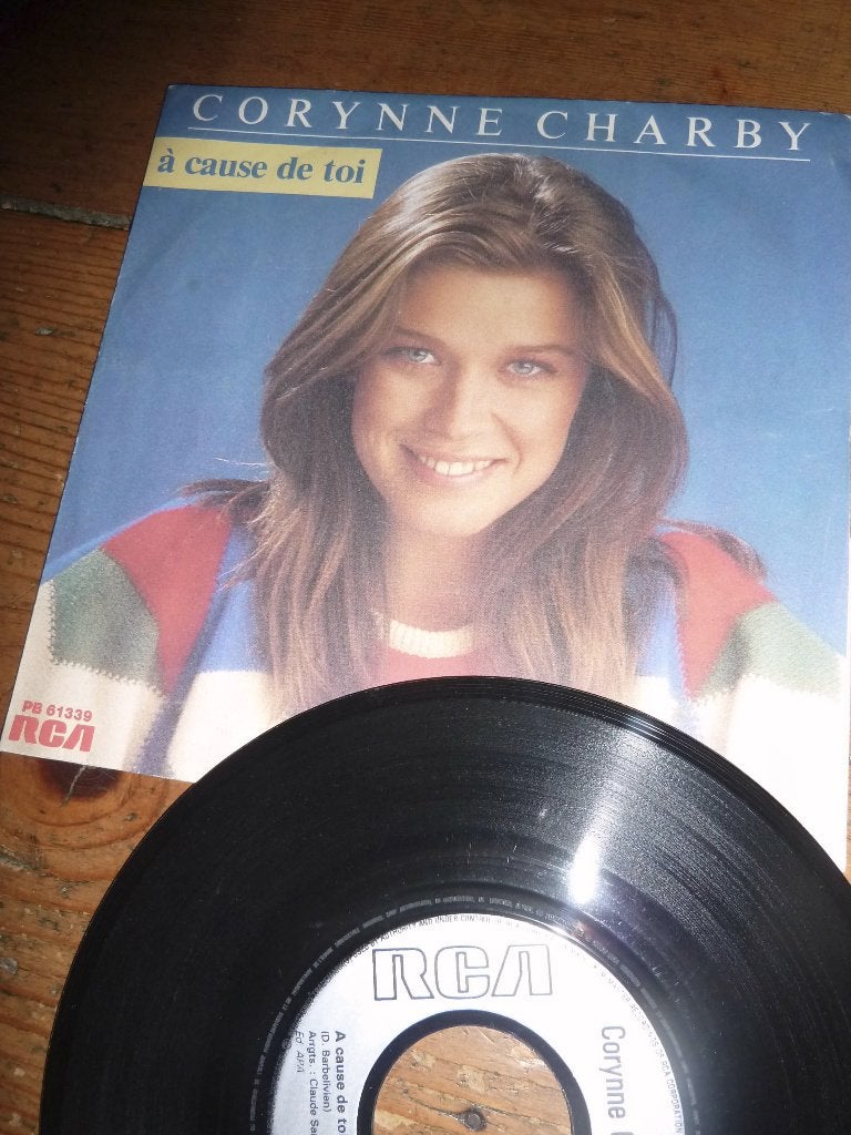 CORYNNE CHARBY - À Cause De Toi soleil bleu 1984 frans, Ophalen of Verzenden, Zo goed als nieuw, Nederlandstalig