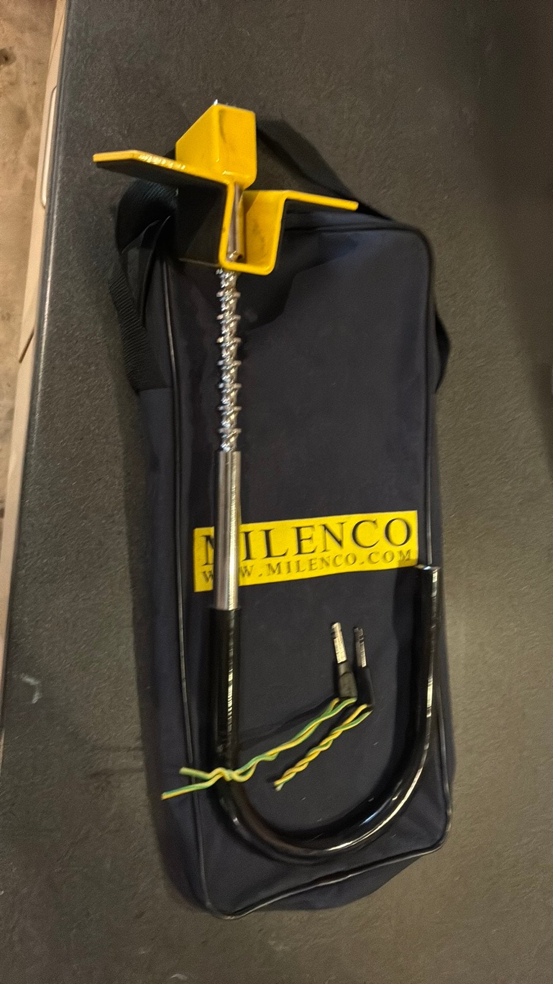 Wielklem Milenco compact C SCM incl twee sleutels, Caravans en Kamperen, Verzenden, Zo goed als nieuw