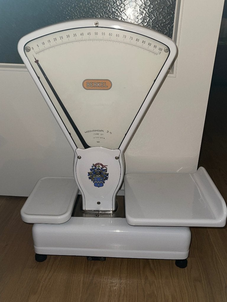 Vintage Berkel Winkelweegschaal - Type EM 3 kg, Ophalen, Winkelweegschaal, Gebruikt, Minder dan 10 kg