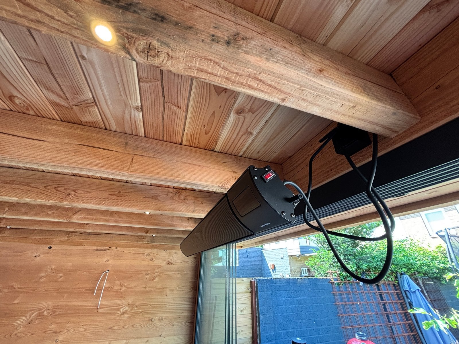 3x Qh Infrarood terras heater Caleo 3000W, Ophalen, Zo goed als nieuw, Elektrisch, Wand
