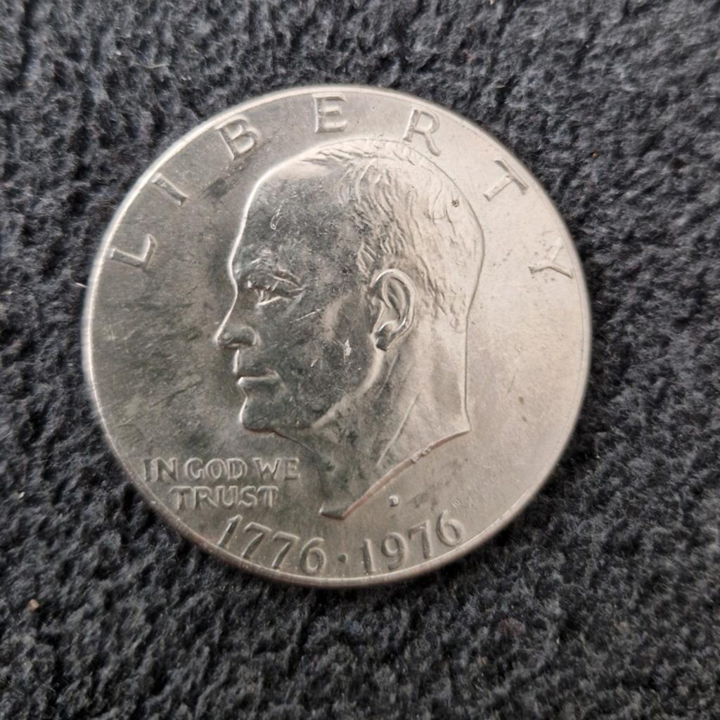 1976 Eisenhower Dollar Munt - Bicentennial Editie, Postzegels en Munten, Ophalen of Verzenden, Noord-Amerika, Losse munt
