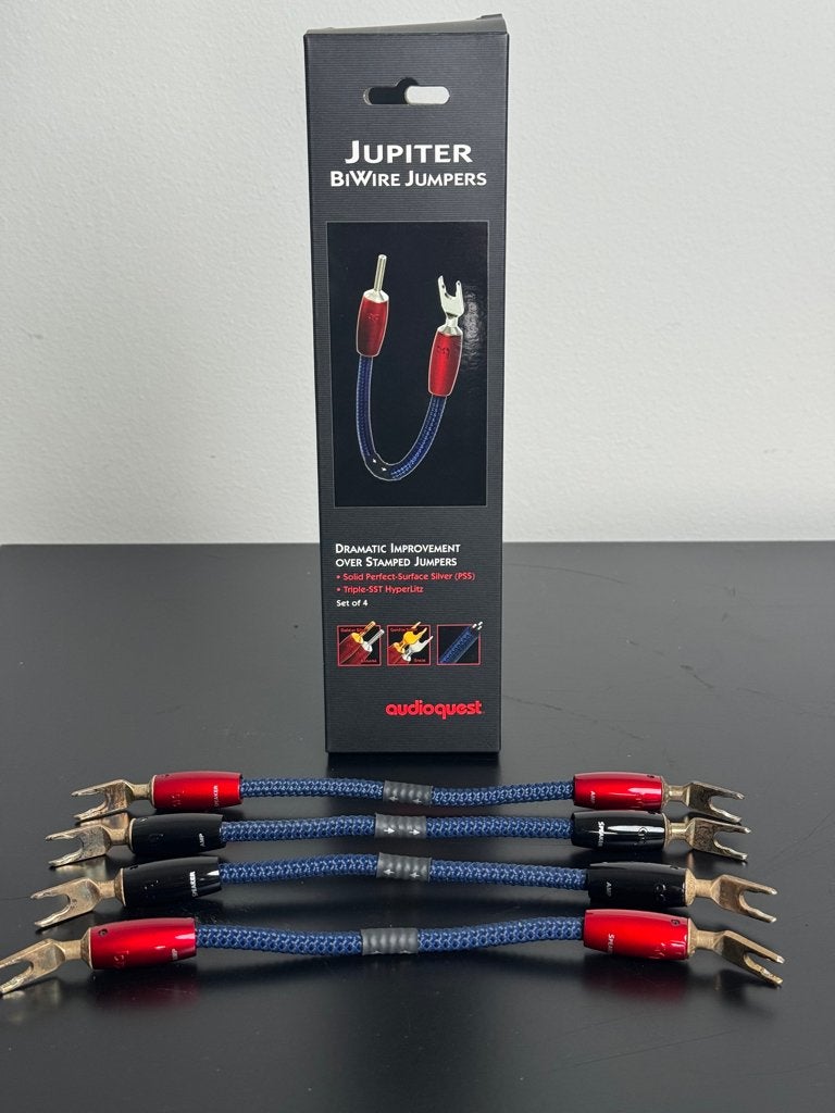 AudioQuest Jupiter BiWire Jumpers in originele verpakking, Audio, Tv en Foto, Info@audioquest.nl, Gebruikt, Ophalen of Verzenden