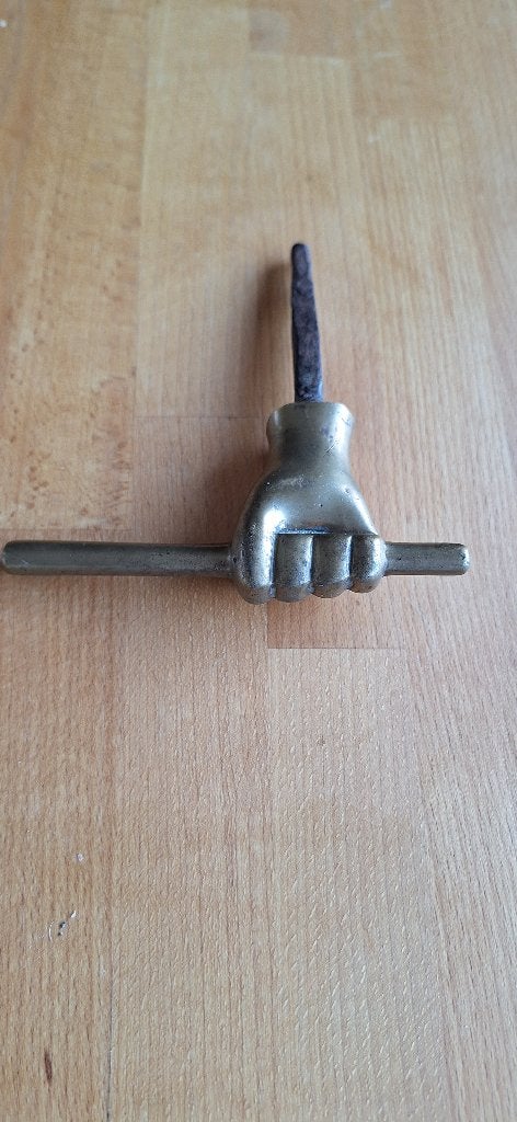 bronzen deurklink, Ophalen, Brons