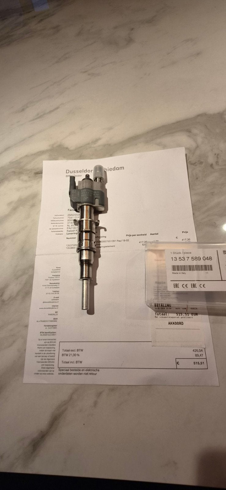 BMW Brandstofinjector 13537589048-11 Nieuw, Ophalen of Verzenden, Nieuw, BMW