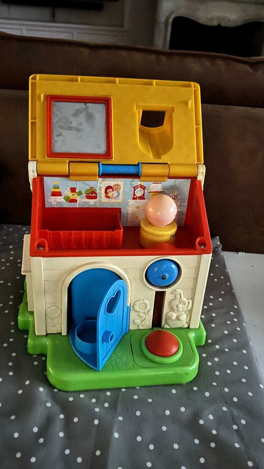 Vintage Fisher-Price Huisje - Little People Speelset, Kinderen en Baby's, Speelgoed | Fisher-Price, Gebruikt, Speelset, Ophalen of Verzenden