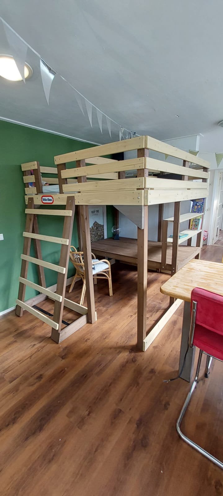 Hoogslaper / Stapelbed 4 in 1, Huis en Inrichting, Hoogslaper, Eenpersoons, Ophalen of Verzenden, Zo goed als nieuw