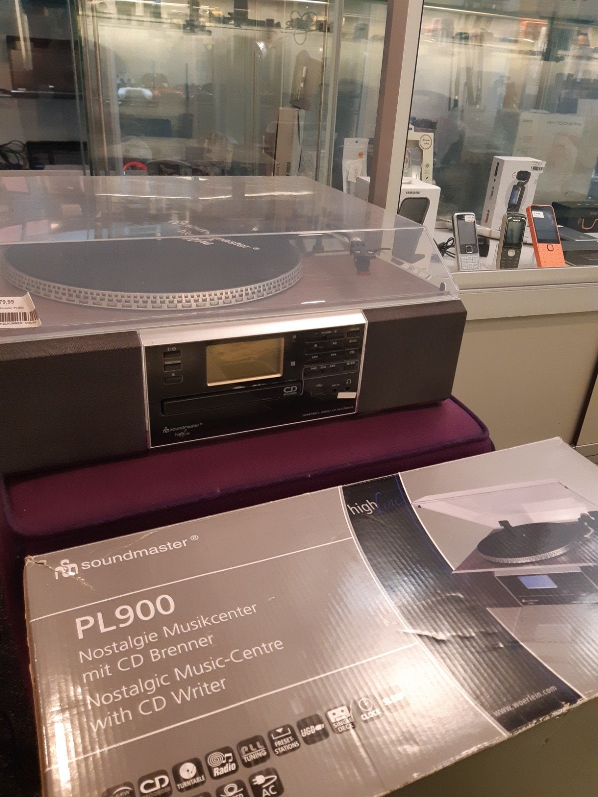 Soundmaster PL900 Nostalgie Muziekcentrum met CD Brander, Gebruikt, Info@woerlein.com, Wörlein GmbH, Gewerbestrasse 12, D-90556 Cadolzburg