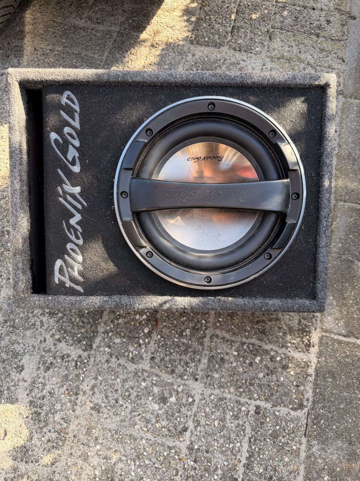 Phoenix Gold Z110AB-V2 actieve subwoofer met bekabeling, Ophalen, Gebruikt