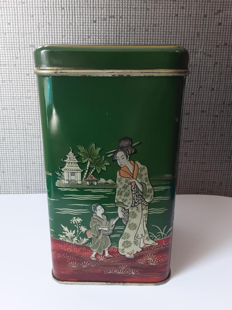 coffret hollandais blik groen geisha, Verzamelen, Blikken, Ophalen of Verzenden, Overige