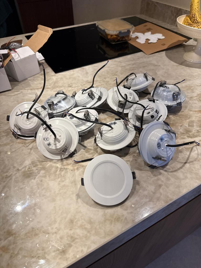 23x LED Spots 9W Wit Warm Wit - Nieuw & Zo goed als nieuw, Ophalen, Kunststof, Zo goed als nieuw, Led