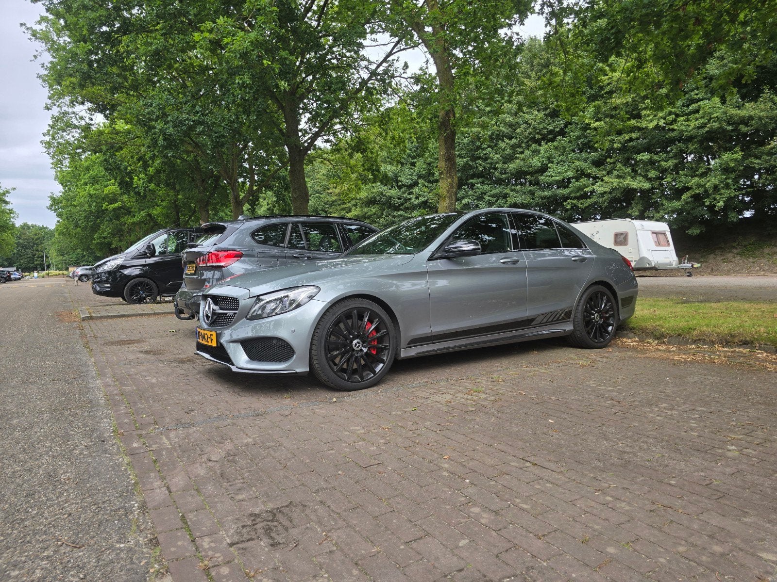 Mercedes Benz C43 AMG |Schaalstoelen|Pano|Burmester|, 1800 kg, Zwart, 367 pk, 2996 cc