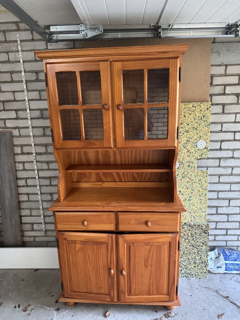 Vintage houten kast, Ophalen