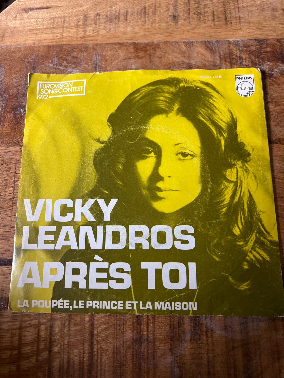 Vicky Leandros - Après Toi (Eurovision Song Contest 1972), Gebruikt, Originele persing, 7 inch, Ophalen of Verzenden