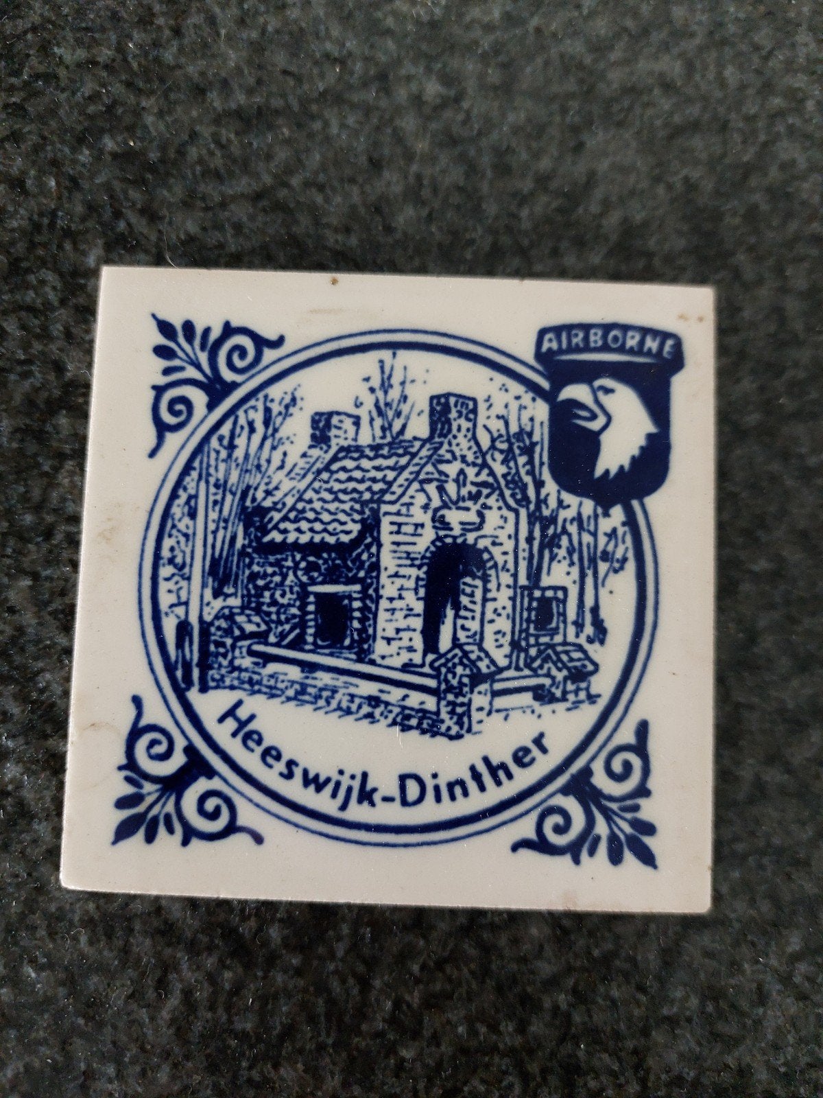 bevrijdings tegel airborne heeswijk dinther delftsblauw, Ophalen of Verzenden