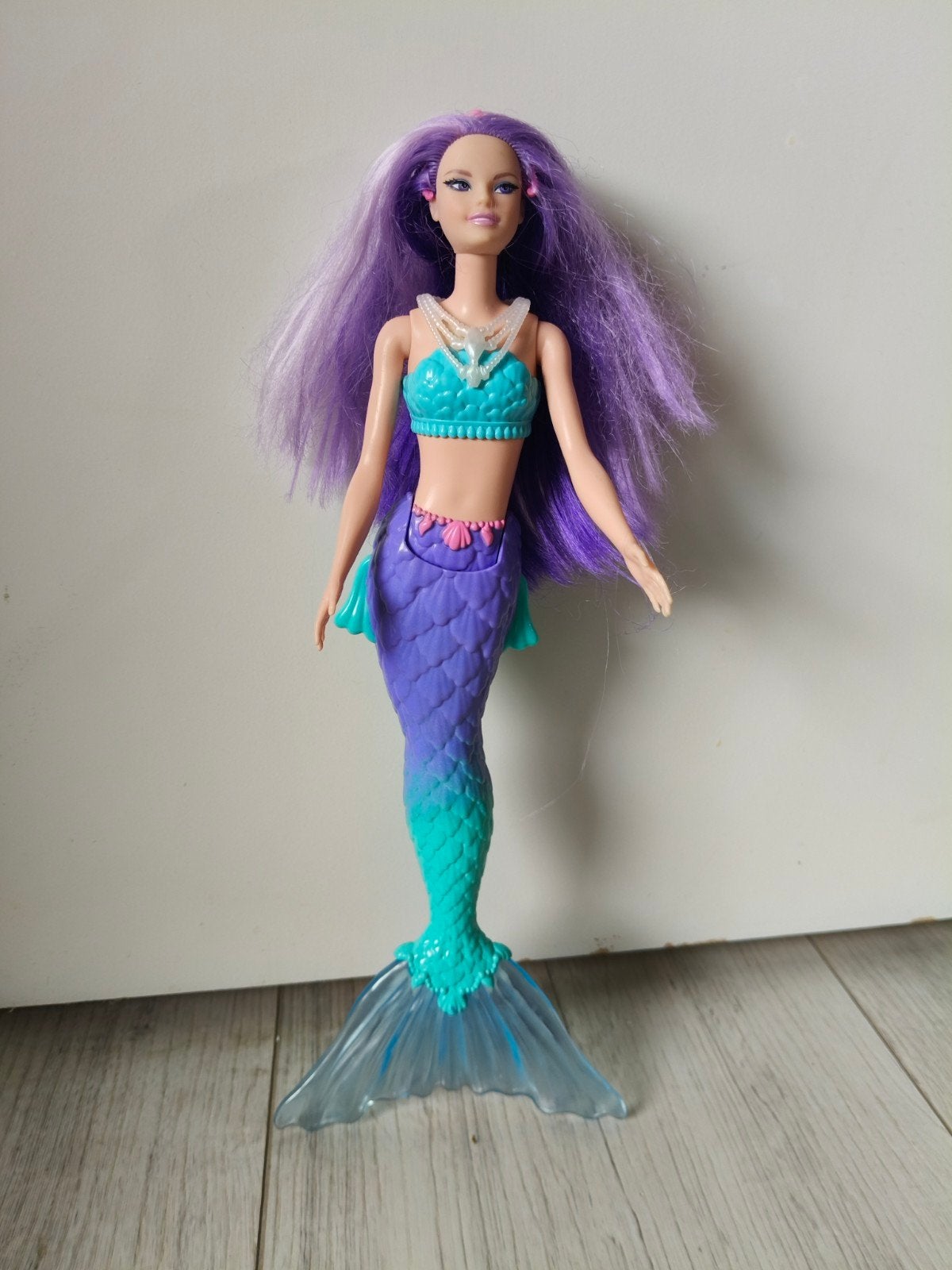 Zeemeermin Barbie met paars haar, Ophalen of Verzenden