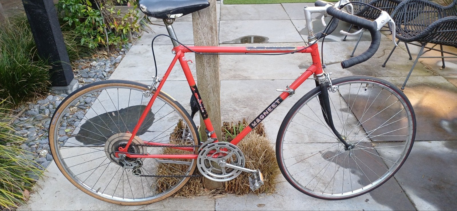 Vintage Magneet racefiets - Klassieke stalen ros, Minder dan 10 versnellingen, Gebruikt, Staal, Ophalen of Verzenden