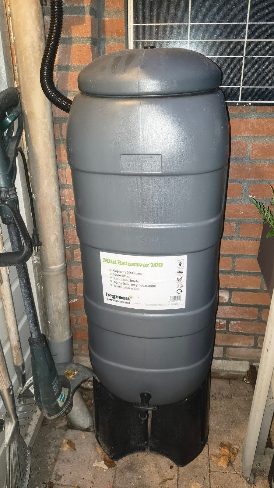 Regenton 110 liter met kraan en vulautomaat, Ophalen