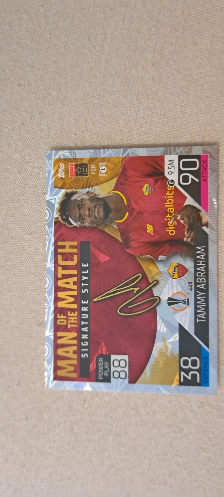 Topps Match Attax Tammy Abraham AS Roma Kaart, Ophalen, Zo goed als nieuw, Buitenlandse clubs, Spelerskaart