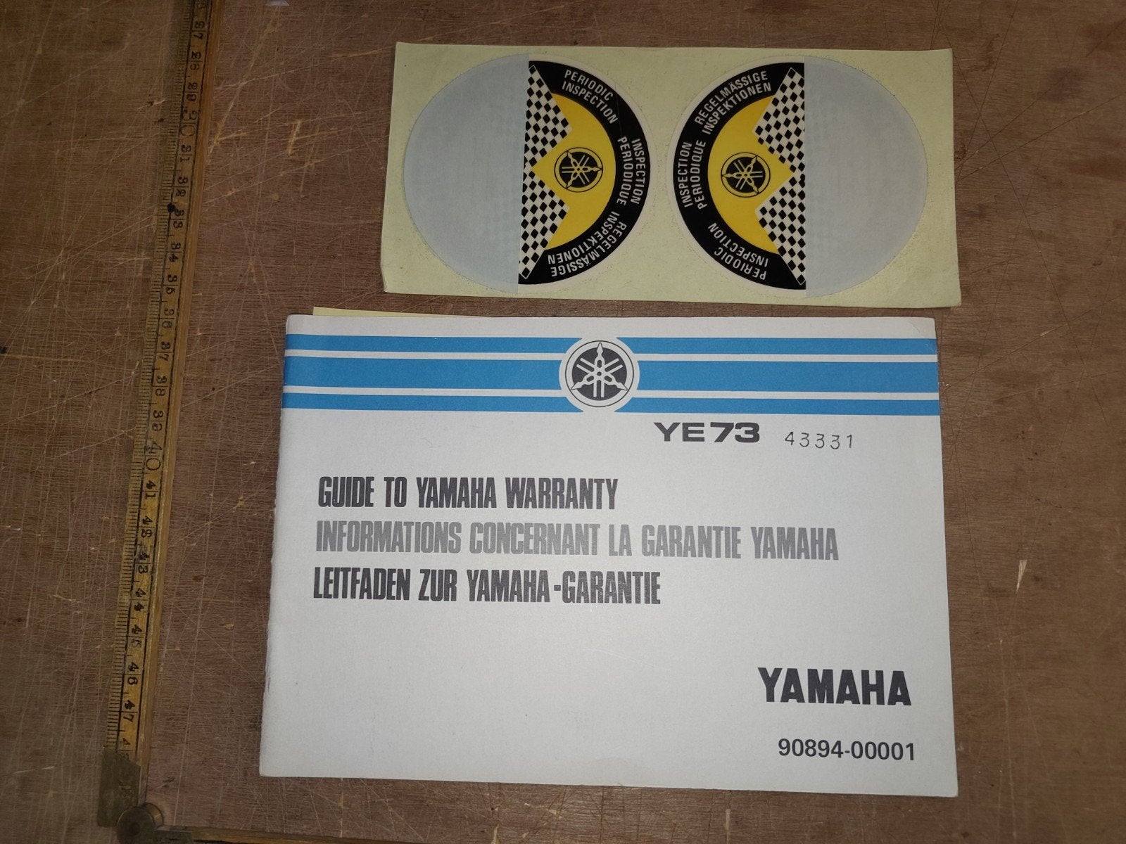 onderhouds- en garantieboekje Yamaha 1973, Ophalen of Verzenden