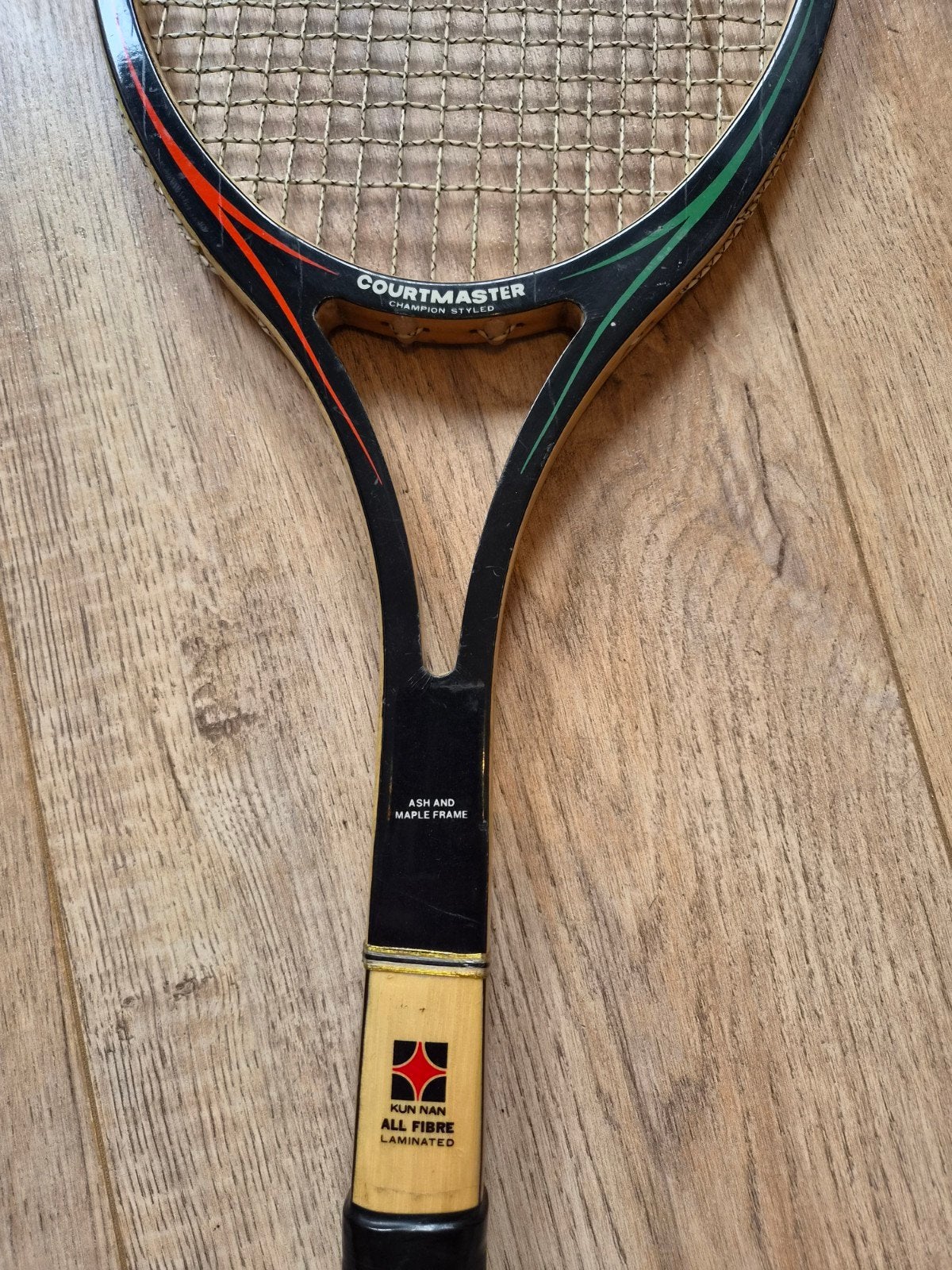 Vintage houten Courtmaster Champion Styled Tennisracket, Sport en Fitness, Tennis, Overige merken, Gebruikt, L4, Ophalen of Verzenden