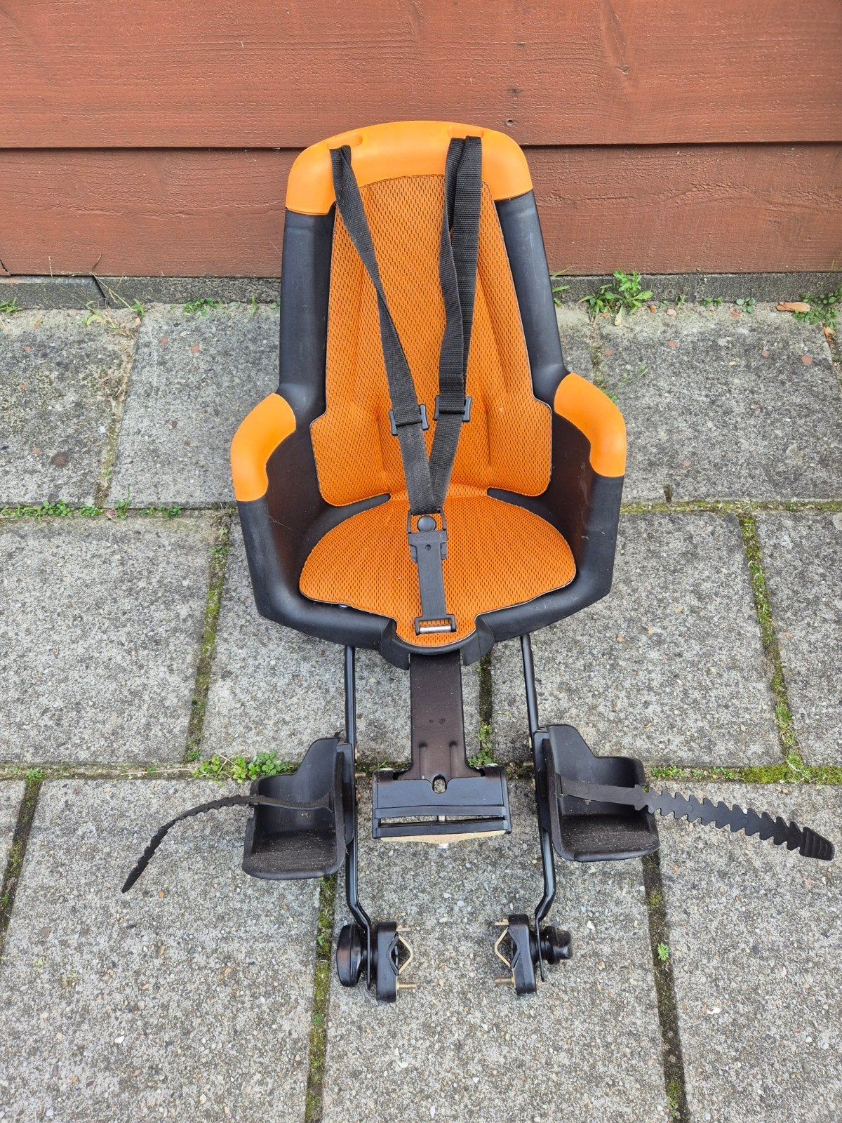 Bobike fietszitje achter - Oranje/Zwart, Ophalen, Achterzitje, 9 t/m 18 kg, Bobike